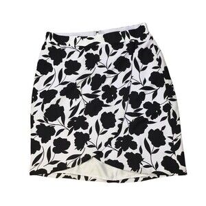 Ann Taylor Lavender Blue NEW Front Floral Print Lined Mini Skirt SZ 10P